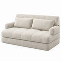 Divano 2 posti in bouclé beige chiaro, 180 x 95 x 82 cm